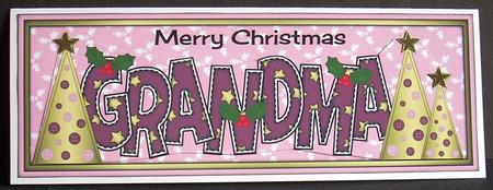 Buttons Christmas Trees Grandma Large Dl by Joyce Watson