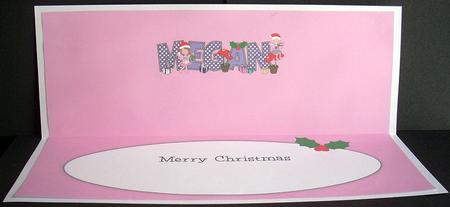 Christmas Fairies Megan Large Dl Insert by Joyce Watson