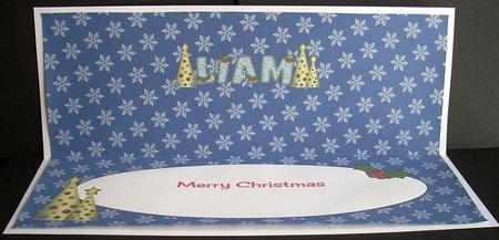 Buttons Christmas Trees Liam Large Dl Insert by Joyce Watson