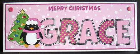 Eddie the Penguin Grace Large Dl by Joyce Watson