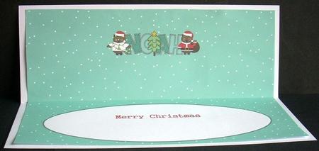 Christmas Owls Noah Large Dl Insert by Joyce Watson