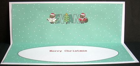 Christmas Owls Evan Large Dl Insert by Joyce Watson