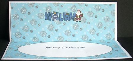 Santa William Large Dl Insert by Joyce Watson