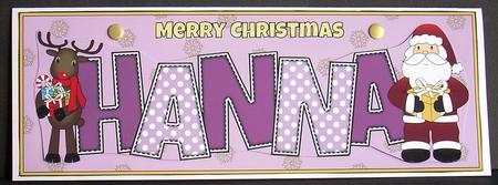 Santa and Rudolf with Presents Hanna Large Dl by Joyce Watson