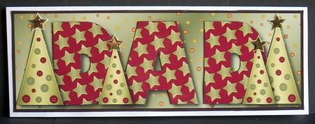 Buttons Christmas Trees Dad Large Dl by Joyce Watson