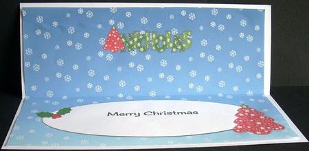 Christmas Tree Nicholas Large Dl Insert by Joyce Watson