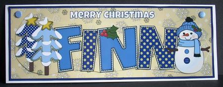 Cute Snowman Finn Large Dl by Joyce Watson