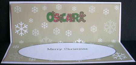 Gingerbread Men Oscar Large Dl Insert by Joyce Watson