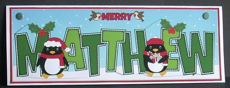 Christmas Penguins Matthew Large Dl by Joyce Watson