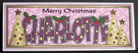 Buttons Christmas Trees Charlotte Large Dl by Joyce Watson