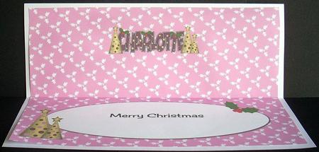 Buttons Christmas Trees Charlotte Large Dl Insert by Joyce Watson