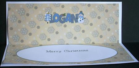 Cute Snowman Logan Large Dl 2 Insert by Joyce Watson