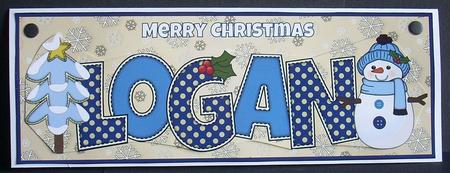 Cute Snowman Logan Large Dl 2 by Joyce Watson