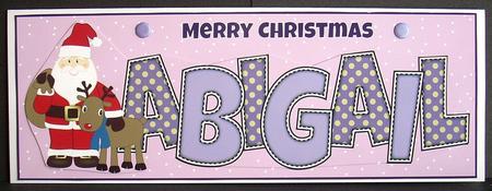 Santa with Rudolf Abigail Large Dl by Joyce Watson