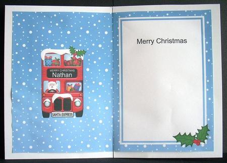 Xmas Santa Express Nathan Matching A5 Insert by Joyce Watson