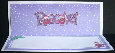 Xmas Rachel Matching Large Dl Insert by Joyce Watson