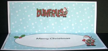 Merry Christmas from Dumfries Large Dl Insert by Joyce Watson