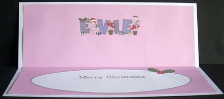 Christmas Fairies Evie Large Dl Insert by Joyce Watson