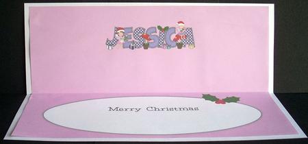 Christmas Fairies Jessica Large Dl Insert by Joyce Watson