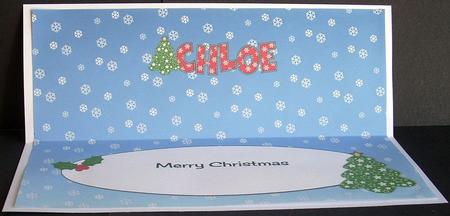 Christmas Tree Chloe Large Dl Insert by Joyce Watson