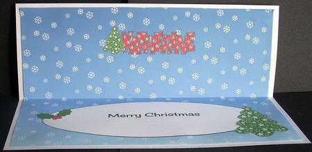 Christmas Tree Katherine Large Dl Insert by Joyce Watson