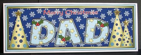 Buttons Christmas Trees Dad Large Dl by Joyce Watson