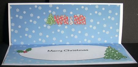 Christmas Tree Nana & Papa Large Dl Insert by Joyce Watson