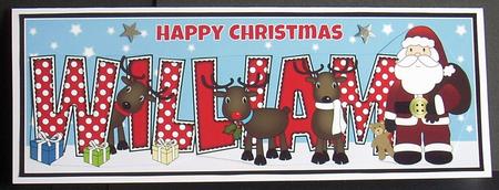 Santa and His Reindeers William Large Dl by Joyce Watson