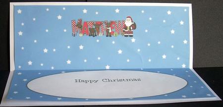 Santa and His Reindeers Matthew Large Dl Insert by Joyce Watson