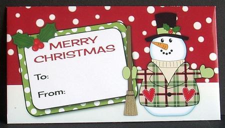 Snowman Money Wallet 2 by Joyce Watson