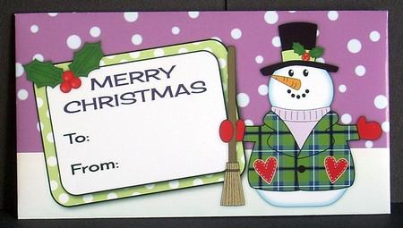 Snowman Money Wallet 4 by Joyce Watson
