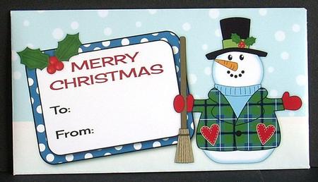 Snowman Money Wallet 6 by Joyce Watson