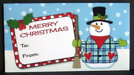 Snowman Money Wallet by Joyce Watson