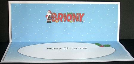Scottish Santa Briony Large Dl Insert by Joyce Watson