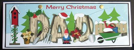 Winter Gardening Dad Large Dl by Joyce Watson