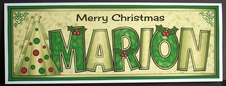 Buttons Christmas Trees Ii Marion Large Dl by Joyce Watson