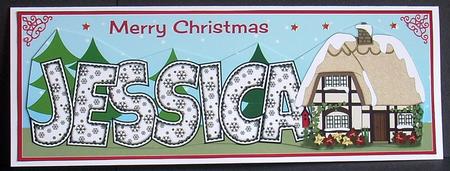 Christmas Cottage Jessica Large Dl by Joyce Watson