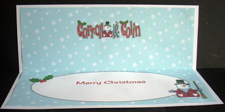 Snowman Carroll & Colin Large Dl Insert by Joyce Watson