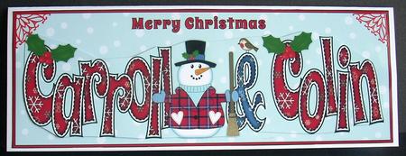 Snowman Carroll & Colin Large Dl by Joyce Watson