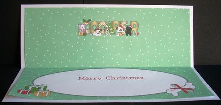 Christmas Dogs Cooper Large Dl Insert by Joyce Watson