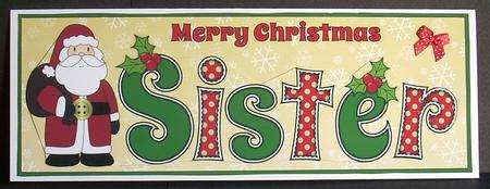 Santa in Coat Sister Large Dl by Joyce Watson