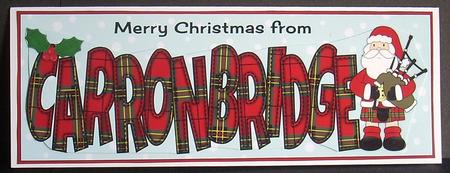Merry Christmas from Carronbridge Large Dl by Joyce Watson