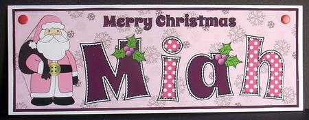 Santa in Coat Miah Large Dl by Joyce Watson