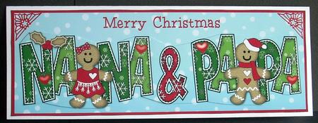 Gingerbread Couple Nana & Papa Large Dl by Joyce Watson