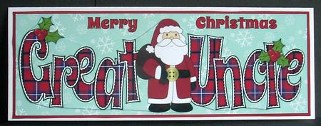 Santa in Coat Great Uncle Large Dl by Joyce Watson