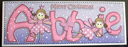Large Dl Xmas Abbie Fairy Twinkletoes 3D Decoupage by Joyce Watson
