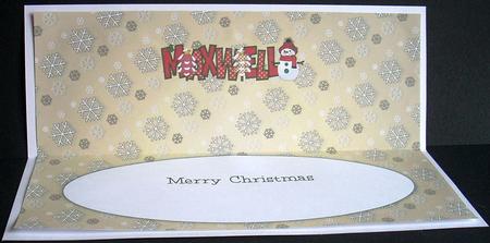 Cute Snowman Maxwell Large Dl Insert by Joyce Watson