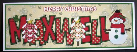 Cute Snowman Maxwell Large Dl by Joyce Watson