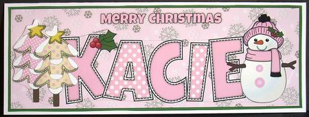 Cute Snowman Kacie Large Dl by Joyce Watson