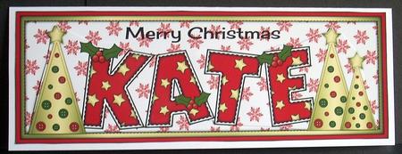 Buttons Christmas Trees Kate Large Dl by Joyce Watson